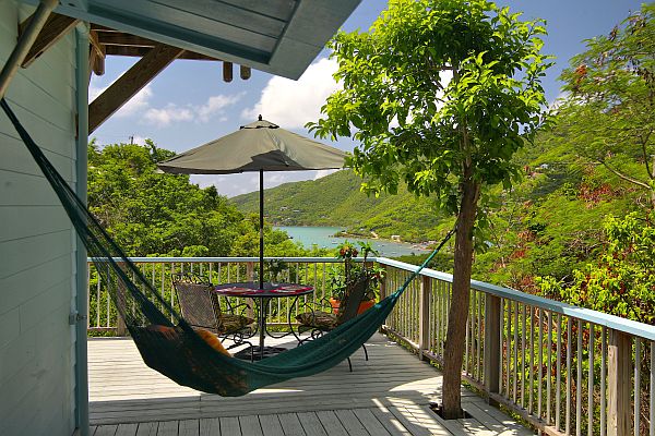 Relax in the hammock or dine with a view